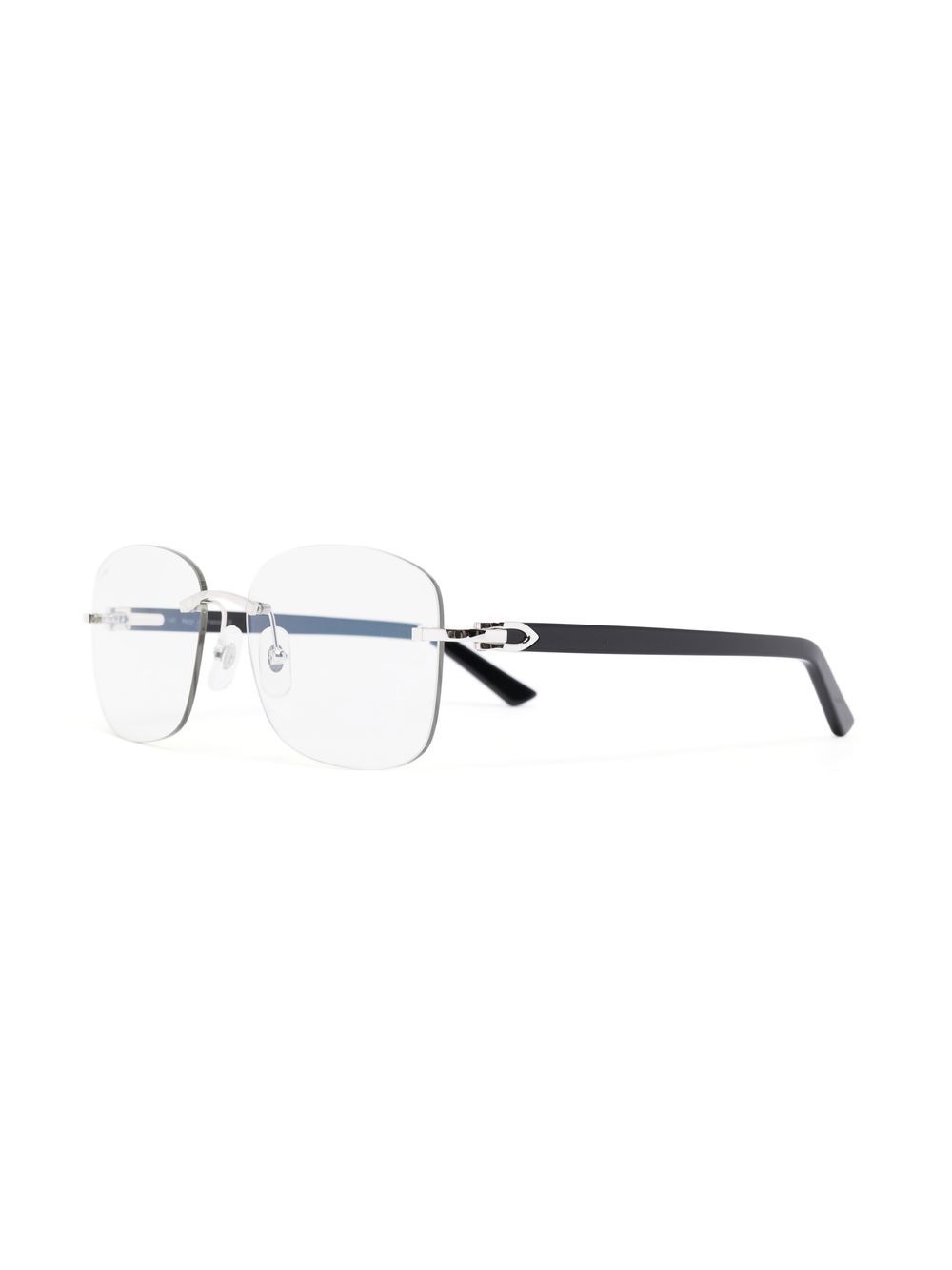 Cartier Eyewear Bril met vierkant montuur - Zwart