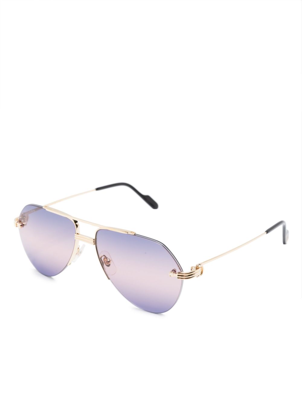 Cartier Eyewear C de Cartier bril met piloten montuur - Goud