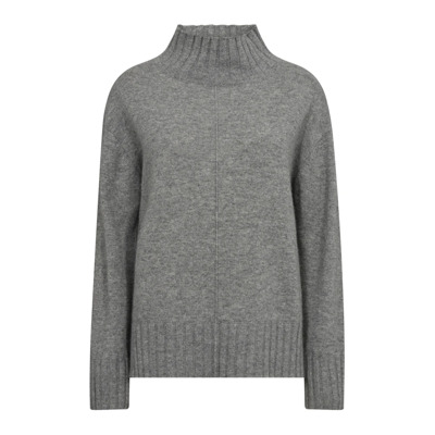 Cashmere Highneck Gebreide Trui Sharkskin MOS Mosh , Gray , Dames