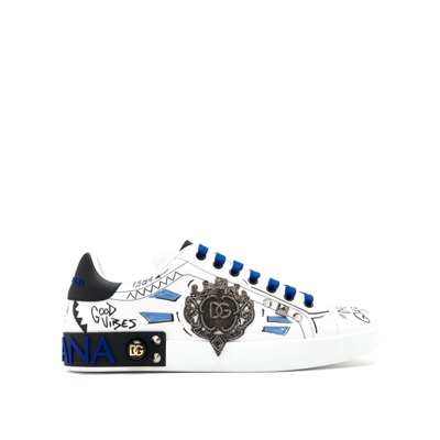 Casual Sneakers met Uniek Ontwerp Dolce & Gabbana , Multicolor , Heren