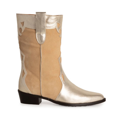 Cowboy laarzen 12765 Toral , Beige , Dames