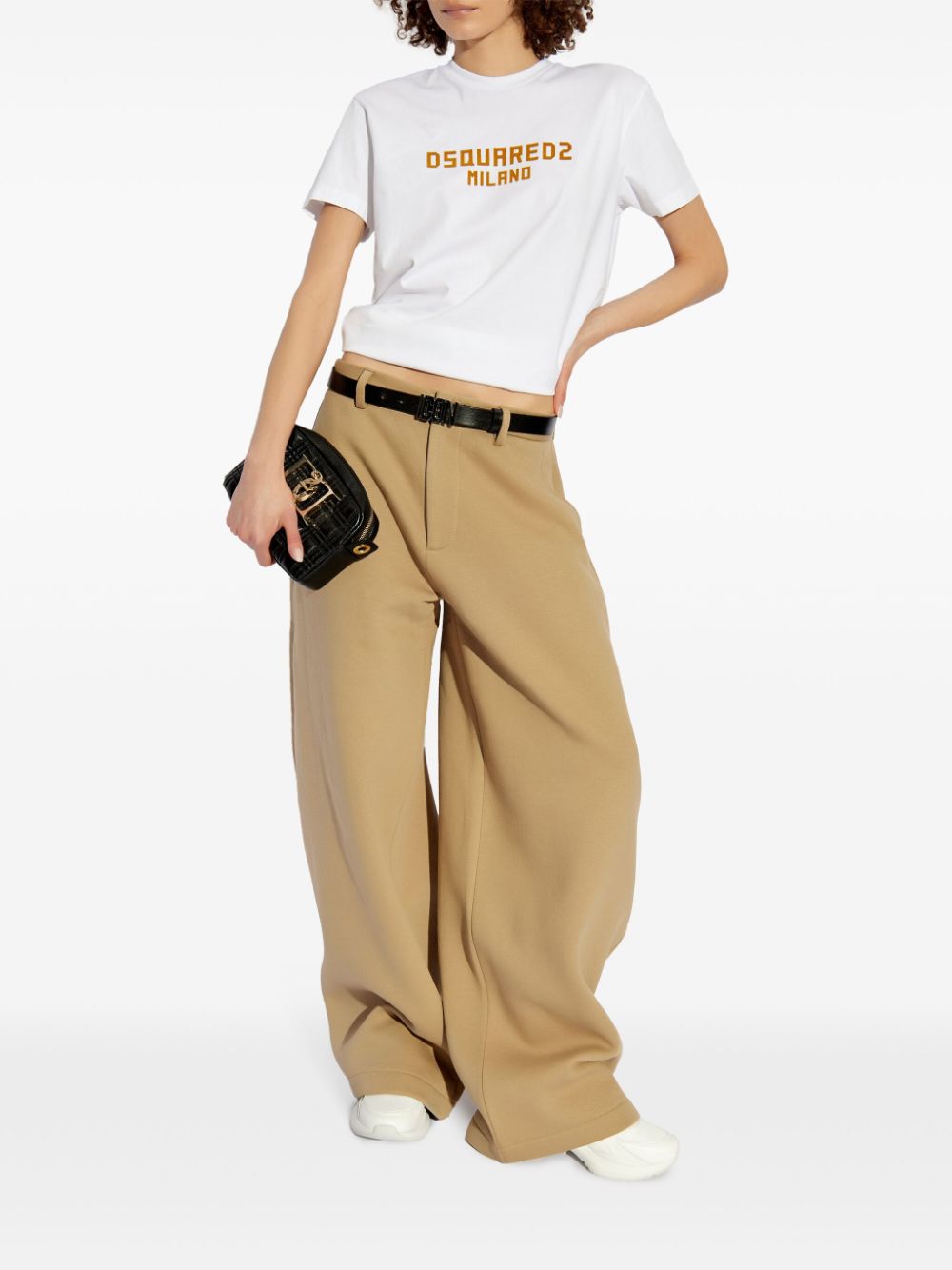 DSQUARED2 Broek met Icon-print - Beige