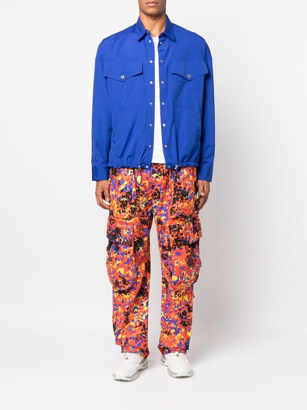 DSQUARED2 Broek met abstracte print - Geel