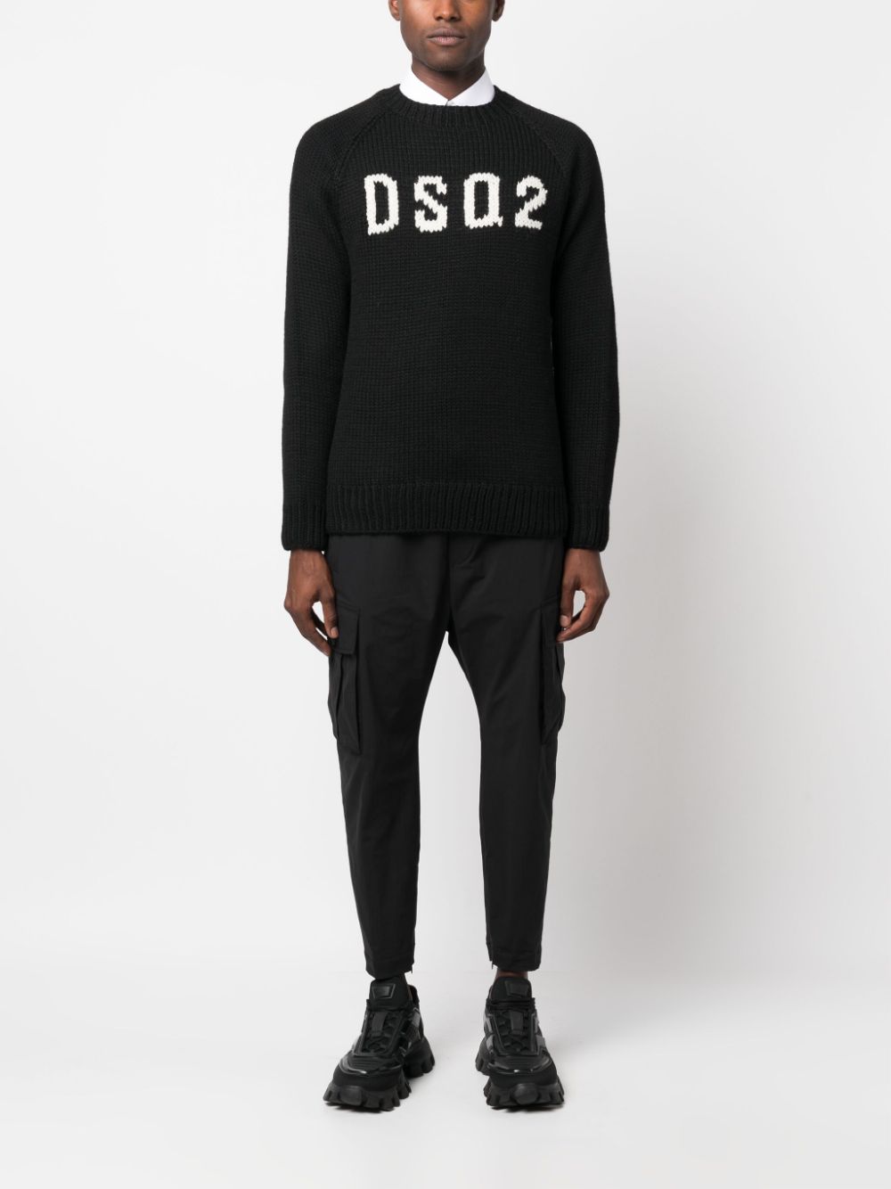 DSQUARED2 Broek met trekkoord - Zwart