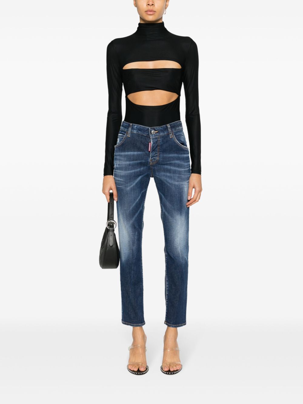 DSQUARED2 Jeans met logopatch - Blauw