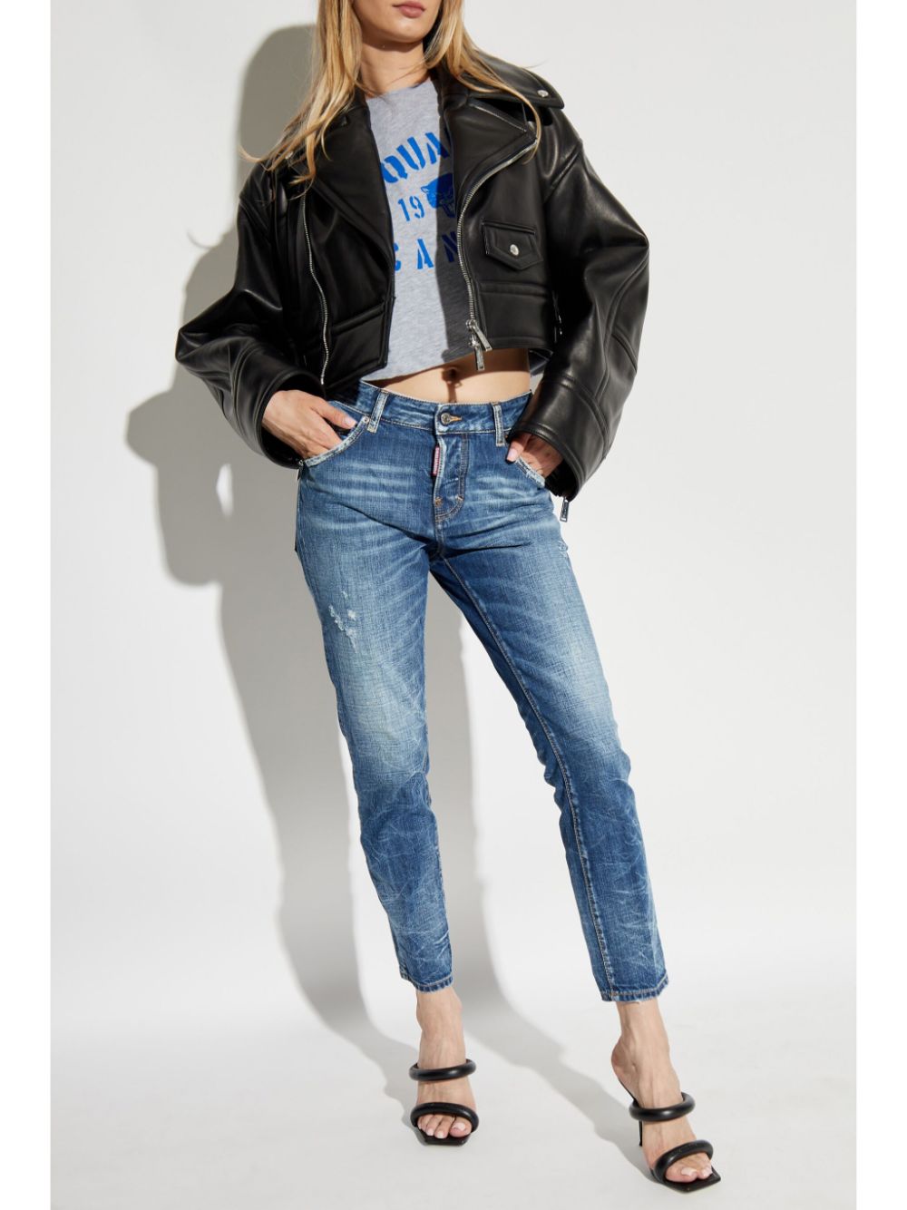 DSQUARED2 Jeans met toelopende pijpen - Blauw