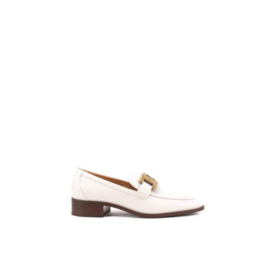 Dames leren platte schoenen Tod's , White , Dames