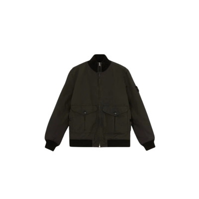 David-TC Bomberjack Lood Grijs Stone Island , Black , Heren