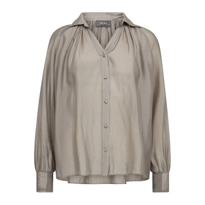 Elegante Dove Shirt met Pofmouwen MOS Mosh , Gray , Dames