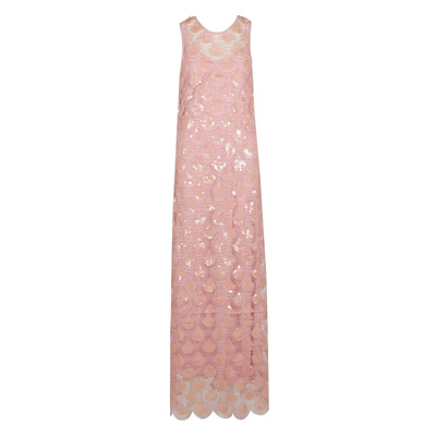 Elegante Maxi Jurk Rotate Birger Christensen , Pink , Dames