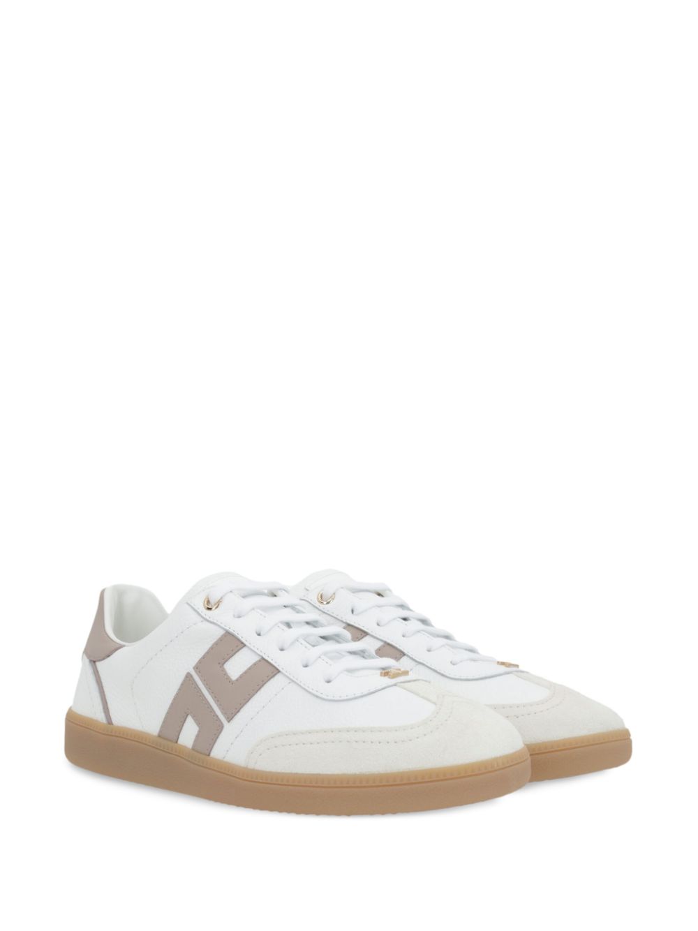 Elisabetta Franchi Leren sneakers - Wit