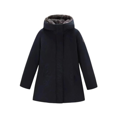 Faux Fur Parka voor ultiem comfort Woolrich , Blue , Dames