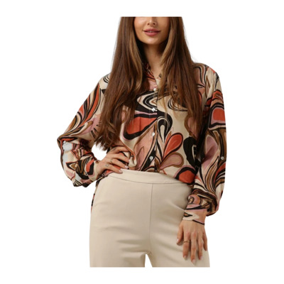 Geschilderde Bloemen Blouse Summum Woman , Multicolor , Dames