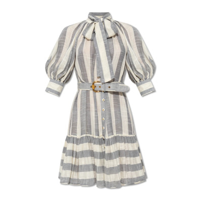 Gestreepte jurk Zimmermann , Gray , Dames