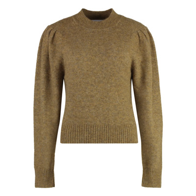 Gezellige Wolmix Crew-neck Sweater Isabel Marant Étoile , Beige , Dames