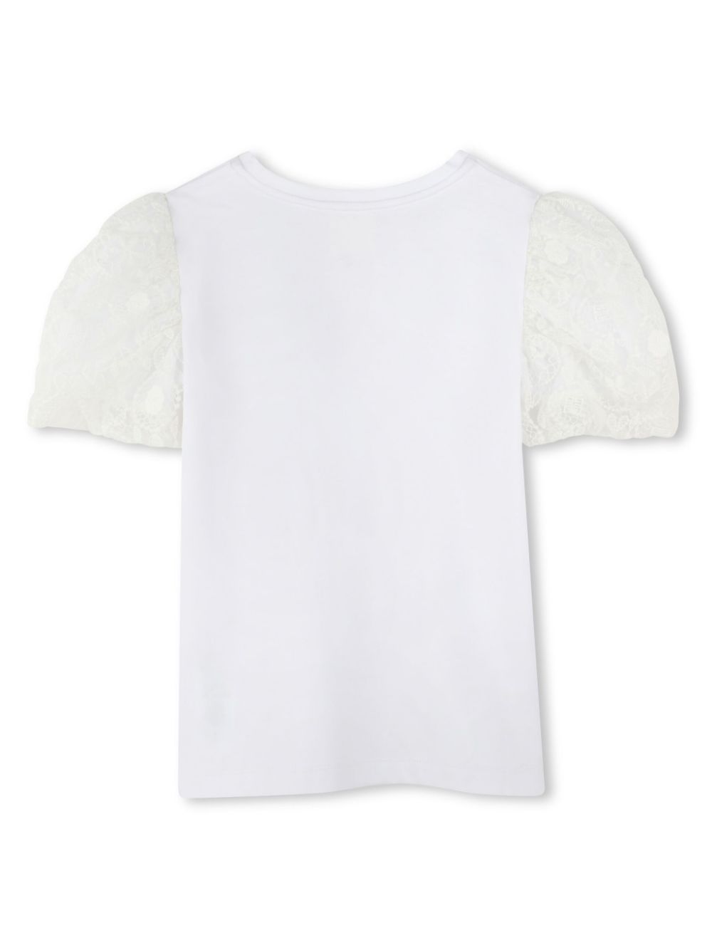 Givenchy Kids T-shirt met pofmouwen - Wit