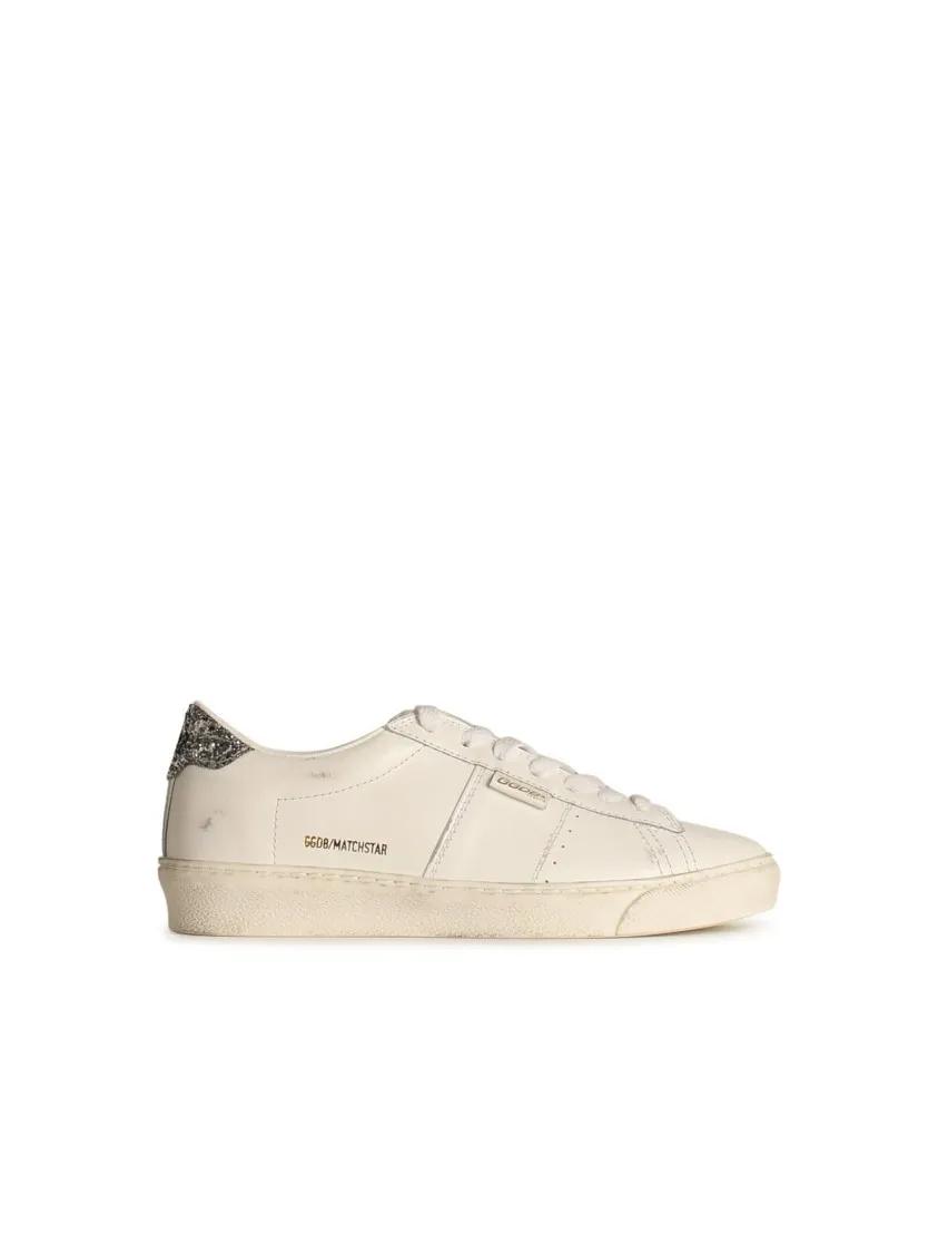 Golden Goose Low-Top Sneakers - Matchstar White Leather Sneakers in beige