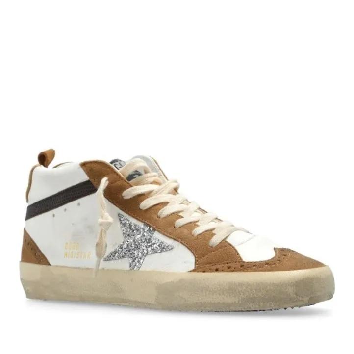 Golden Goose Low-Top Sneakers - Mid Star Classic Trainers in bruin