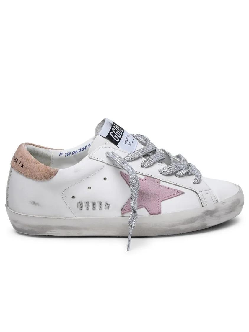 Golden Goose Low-Top Sneakers - Super-Star Classic' White Leather Sneakers in wit