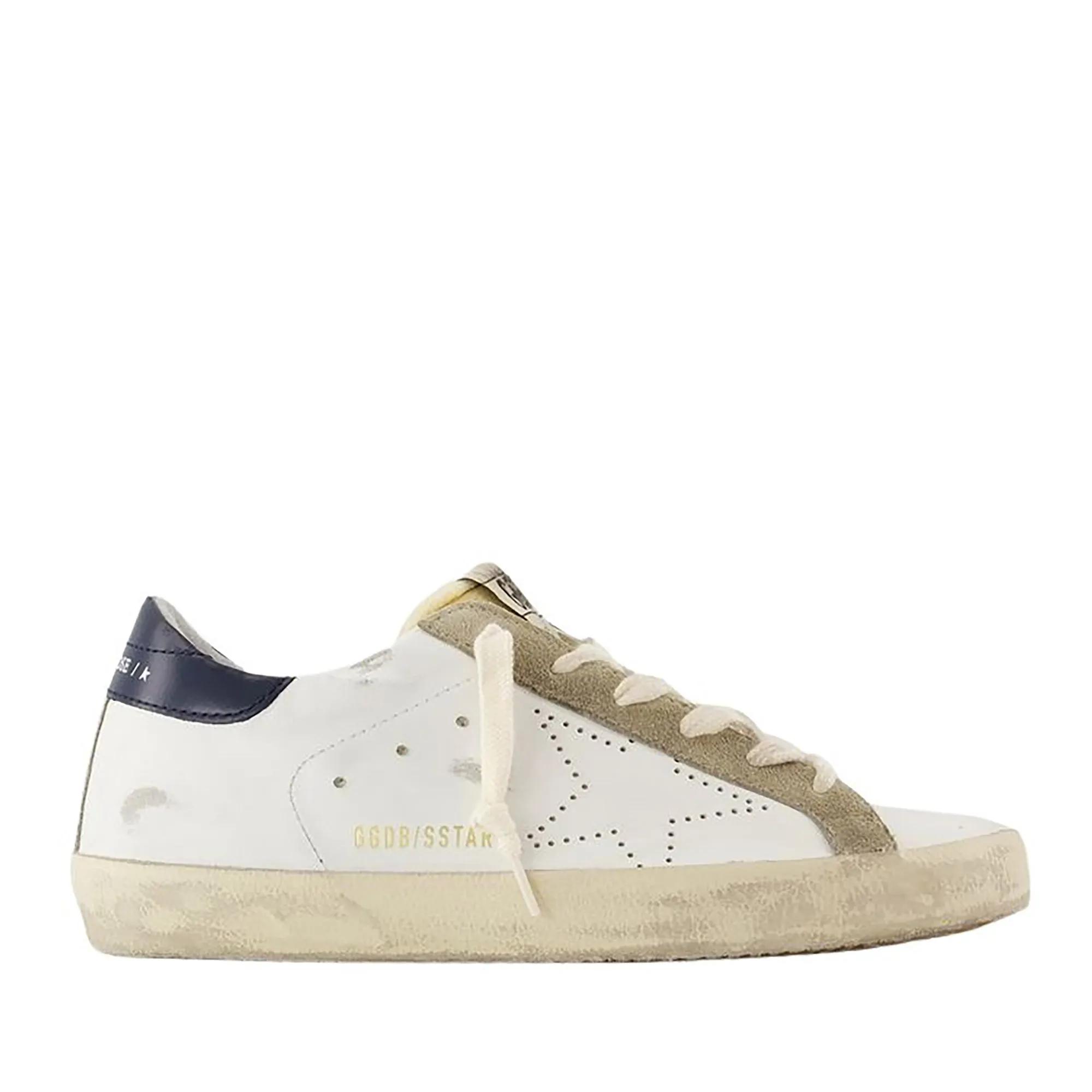 Golden Goose Low-Top Sneakers - Super Star Sneakers - Leather - White in beige