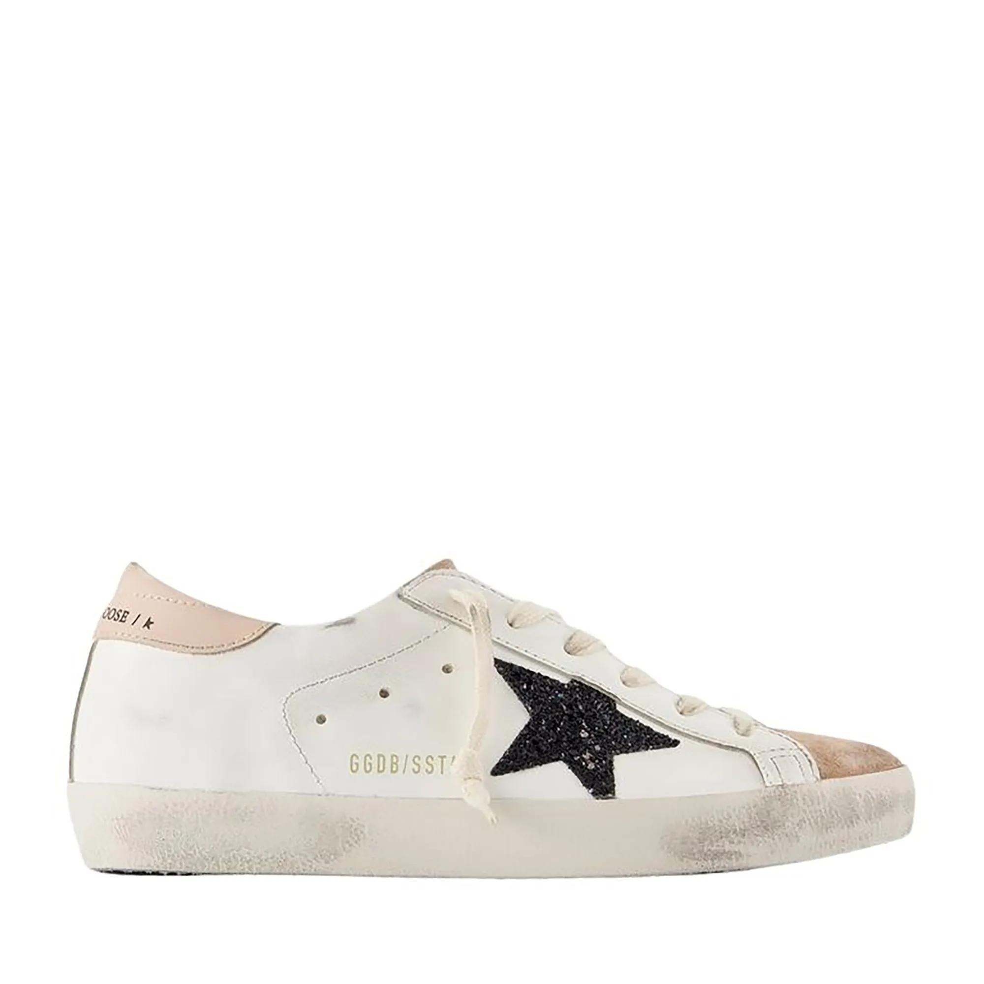 Golden Goose Low-Top Sneakers - Super Star Sneakers - Leather - White in wit