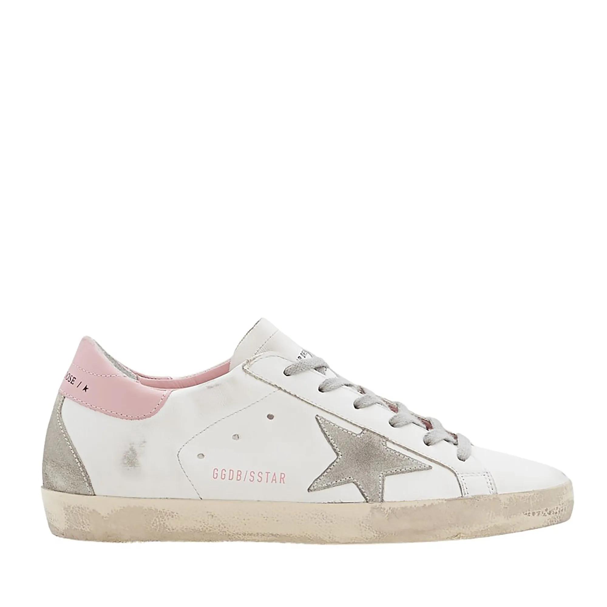 Golden Goose Low-Top Sneakers - Super-Star Sneakers in wit