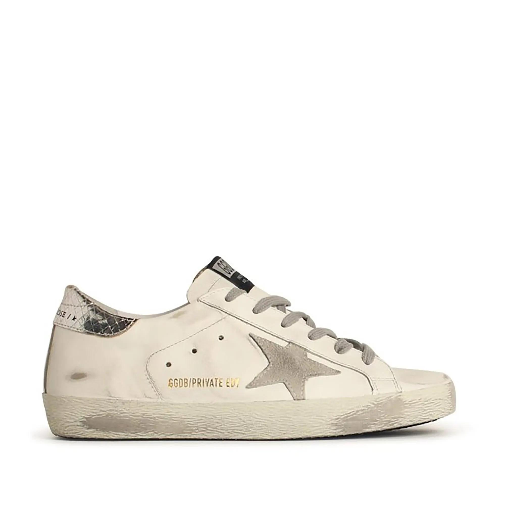 Golden Goose Low-Top Sneakers - White Leather Sneakers in wit