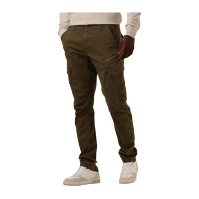 Groene Cargo Stretch Twill Broek PME Legend , Green , Heren