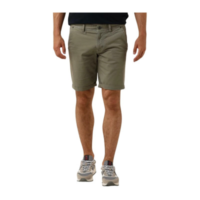 Groene Chino Shorts Fancy Gestreept PME Legend , Green , Heren