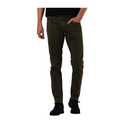 Groene Tailwheel Gekleurde Sweat Slim Fit Jeans PME Legend , Green , Heren