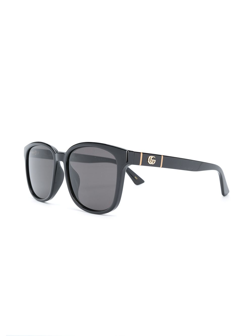 Gucci Eyewear Zonnebril met vierkant montuur - Zwart