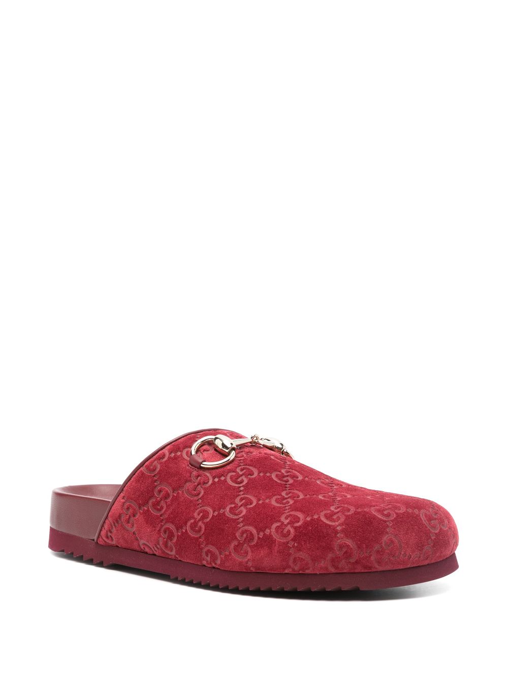 Gucci Horsebit slippers - Rood