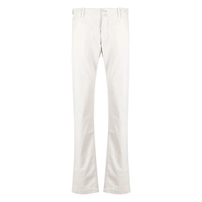 Handgemaakte Katoenen Broek Bobby Model Jacob Cohën , White , Heren