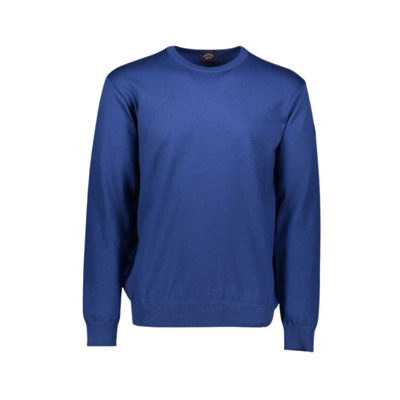 Heritage Wol Ronde hals Sweater Paul & Shark , Blue , Heren