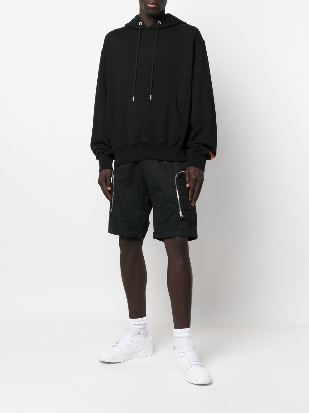 Heron Preston Hoodie met logopatch - Zwart