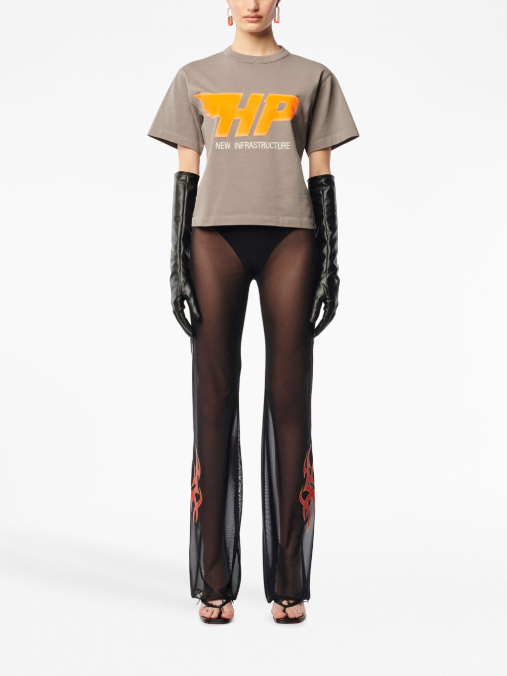 Heron Preston T-shirt met logoprint - Grijs