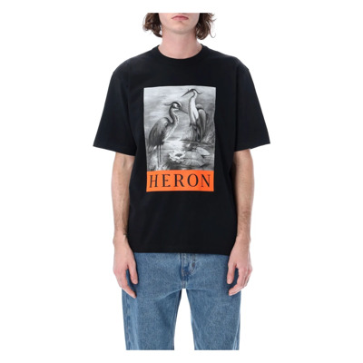 Heron Tee - Klassieke Stijl Heron Preston , Black , Heren