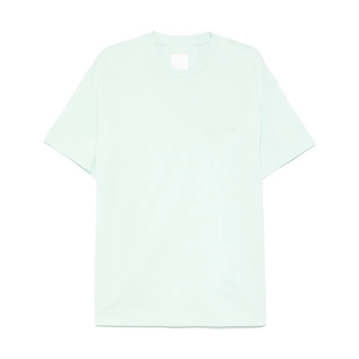 In reliëf Logo Crew Neck T-shirts Polos Givenchy , Green , Heren