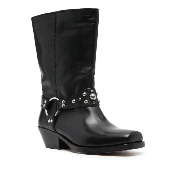 Isabel Marant Boots - Antya 45Mm Biker Boots in zwart