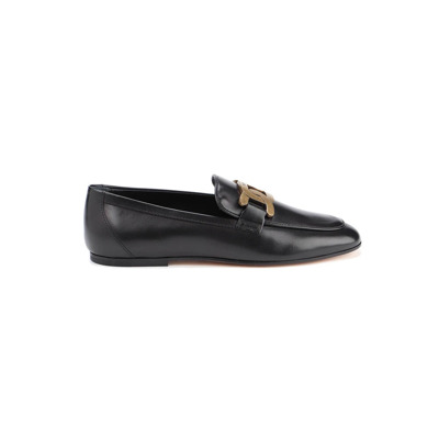 Kate Loafers Van Leer Tod's , Black , Dames