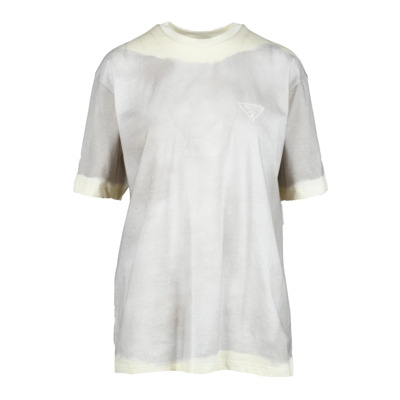 Katoenen T-shirt Prada , Beige , Dames