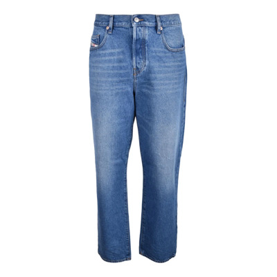 Katoenmix Stijlvolle Blauwe Jeans Diesel , Blue , Heren