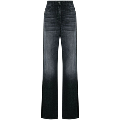 Klassieke Denim Jeans voor Dagelijks Gebruik Elisabetta Franchi , Black , Dames