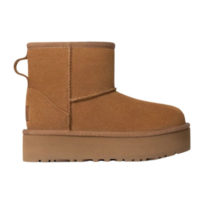 Klassieke Mini Kameel Suède Platte Schoenen UGG , Brown , Dames