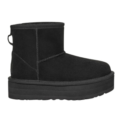 Klassieke Mini Zwarte Suède Plateau Laarzen UGG , Black , Dames