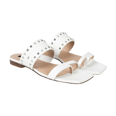 Kristal Slippers Patrizia Pepe , White , Dames