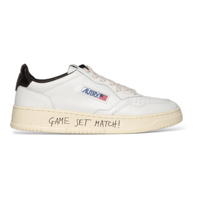 Lage Schrijven Zwarte Tab Schoenen Autry , White , Heren