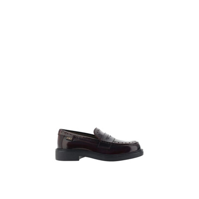 Lakleren Loafers met Blokhak Tod's , Brown , Dames