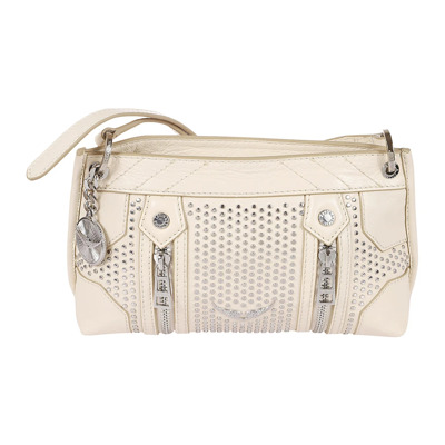 Leren Tas met Rits in Flash Kleur Zadig & Voltaire , White , Dames