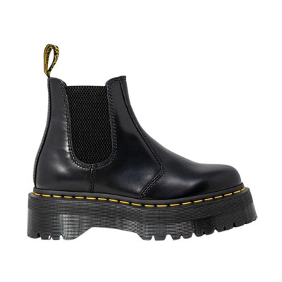 Leren laars met 4cm hak Dr. Martens , Black , Dames